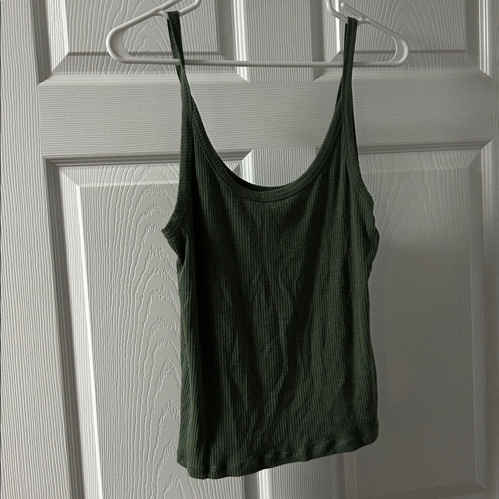 Green tank top